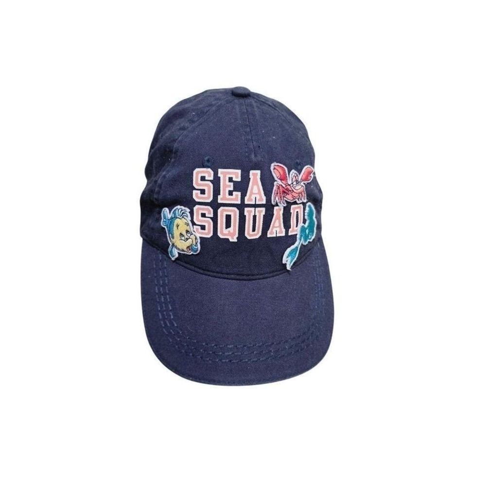 Disney Sea Squad Navy Baseball Cap Adjustable Strap Size OS Beach Park Vacations